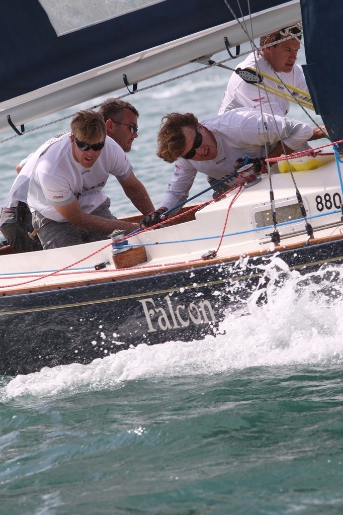 Ian Williams (GBR) and his Team Pindar crew put in a sterling team effort at The Bermuda Gold Cup 2008 - King Edward VII Gold Cup  © WMRT http://www.worldmatchracingtour.com